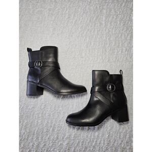 Style & Co Black Women's Rosaliee Belt Booties sz 9